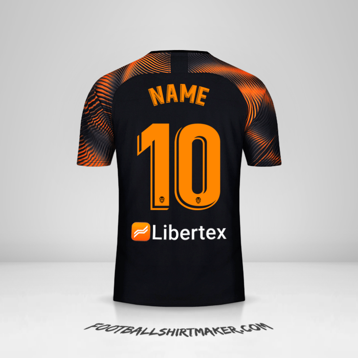 Trikot Valencia CF 2019/20 Auswärts -  name - 10