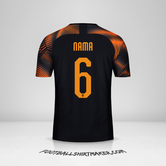 Jersey Valencia CF Cup 2019/20 Alternatif -  nama - 6