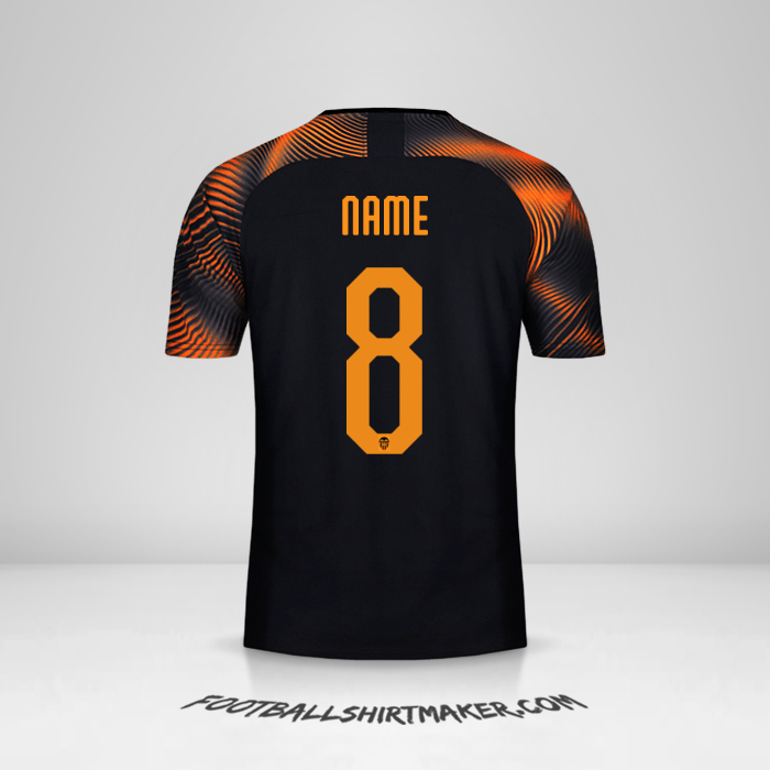 Jersey Valencia CF Cup 2019/20 Away -  name - 8