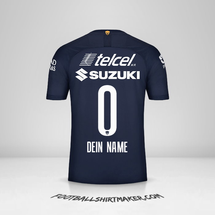 Trikot Pumas UNAM 2019/20 III -  dein name - 0