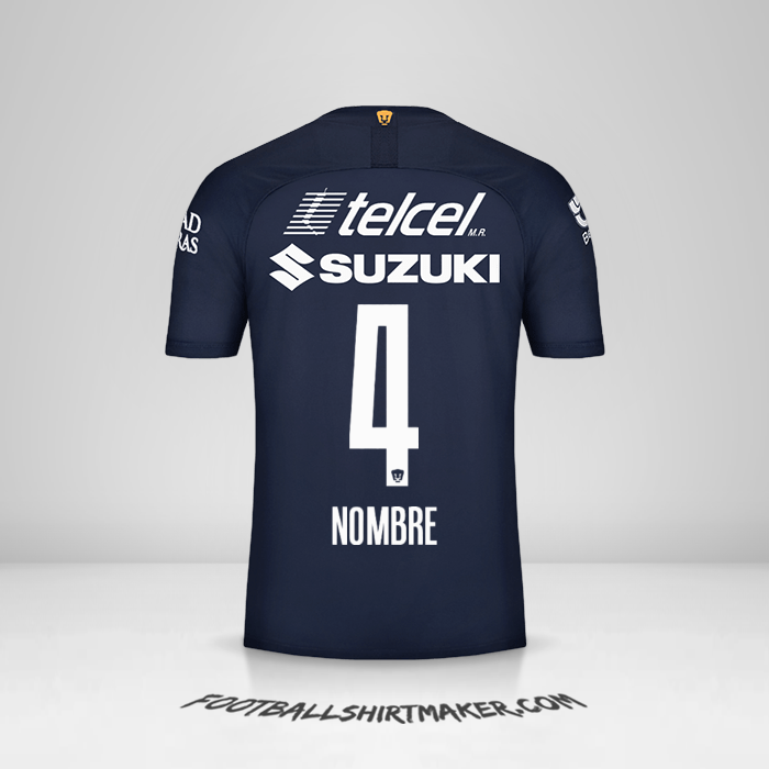 Camiseta Pumas UNAM 2019/20 Tercera -  nombre - 4