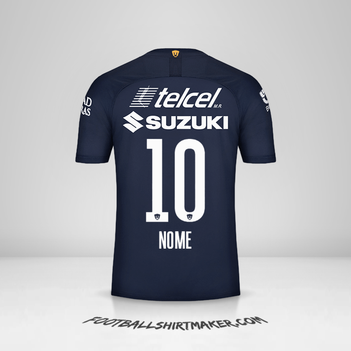 Maglia Pumas UNAM 2019/20 Terza -  nome - 10