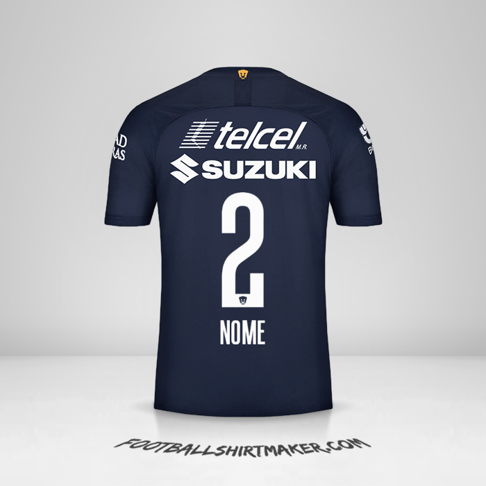 Maglia Pumas UNAM 2019/20 Terza -  nome - 2