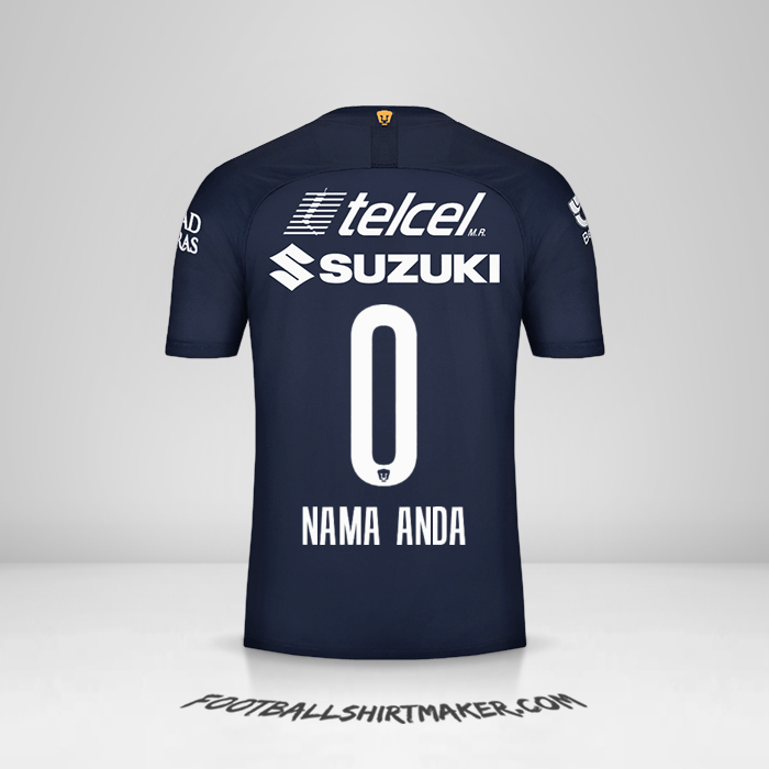 Jersey Pumas UNAM 2019/20 III -  nama anda - 0