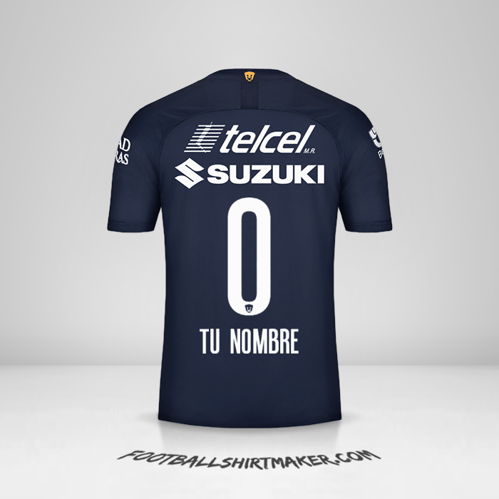 Jersey Pumas UNAM 2019/20 III -  tu nombre - 0