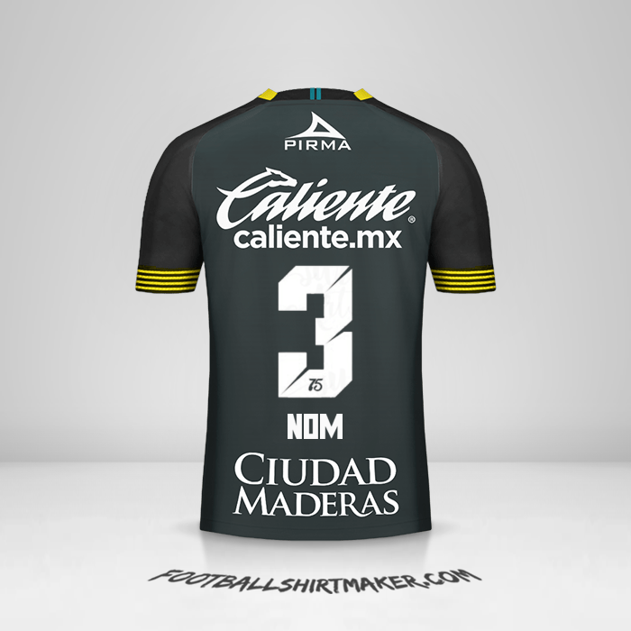 Maillot Club León 2020 Troisième -  nom - 3