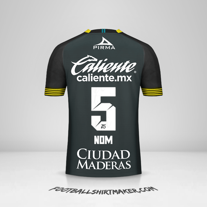Maillot Club León 2020 Troisième -  nom - 5