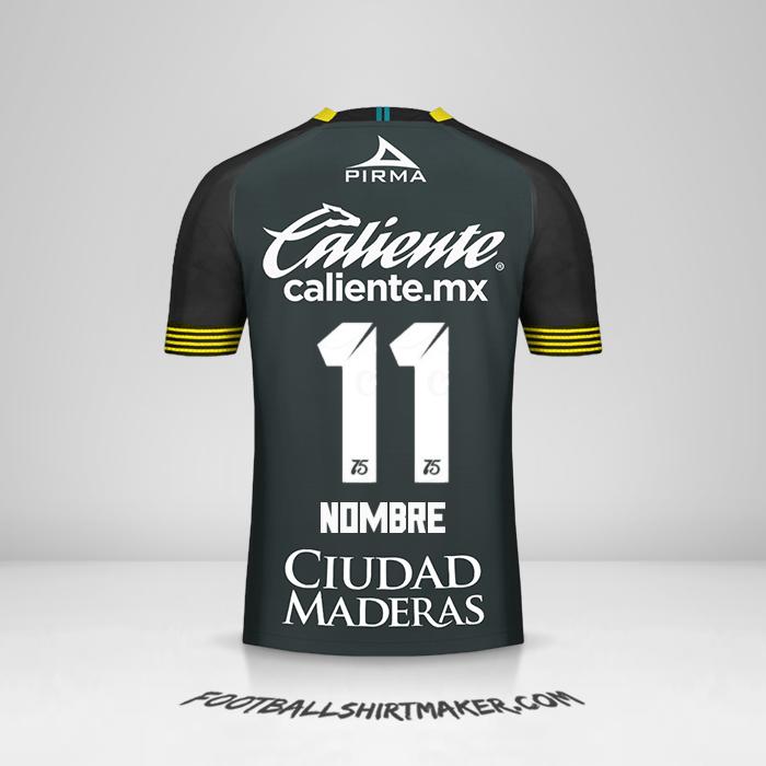Camiseta Club León 2020 Tercera -  nombre - 11