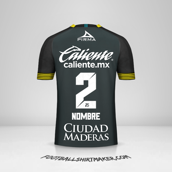 Camiseta Club León 2020 Tercera -  nombre - 2
