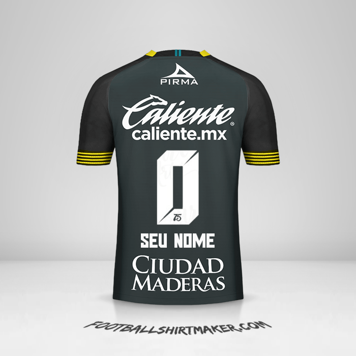Camisa Club León 2020 III -  seu nome - 0