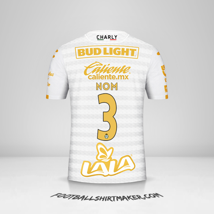 Maillot Santos Laguna 2019/20 Troisième -  nom - 3