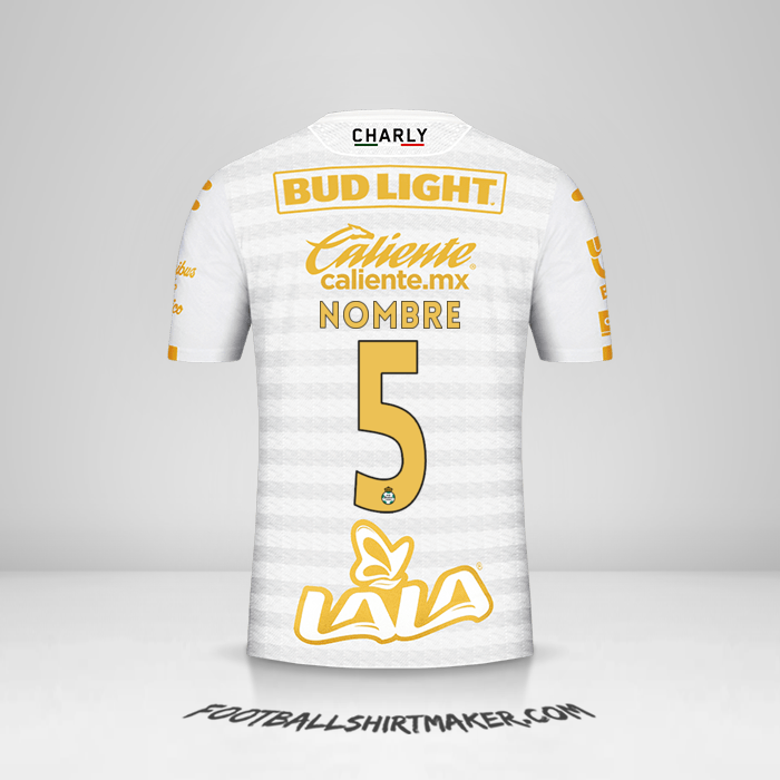 Jersey Santos Laguna 2019/20 Tercera -  nombre - 5