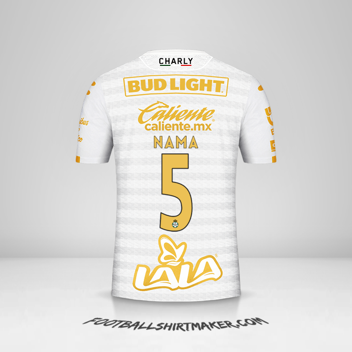 Jersey Santos Laguna 2019/20 Ketiga -  nama - 5