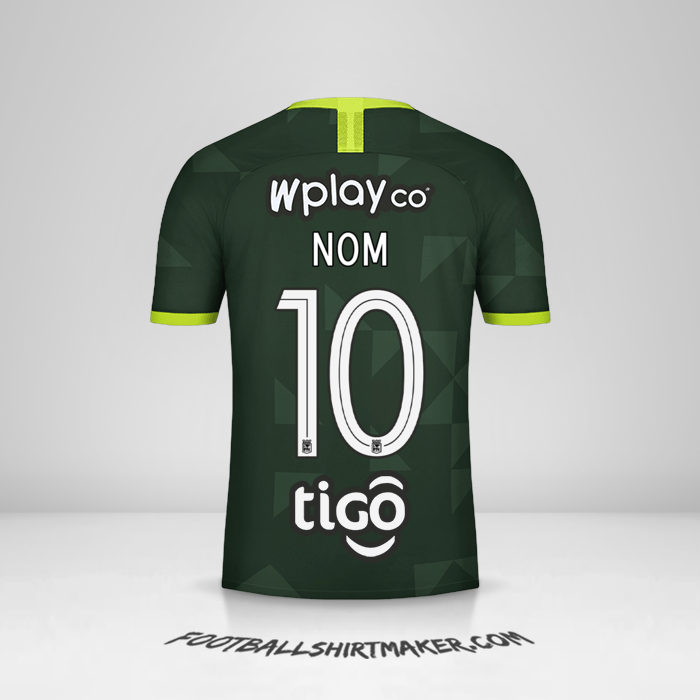 Maillot Atletico Nacional 2020 Extérieur -  nom - 10
