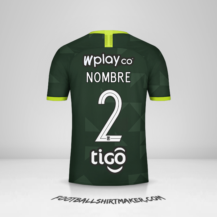 Jersey Atletico Nacional 2020 Visita -  nombre - 2