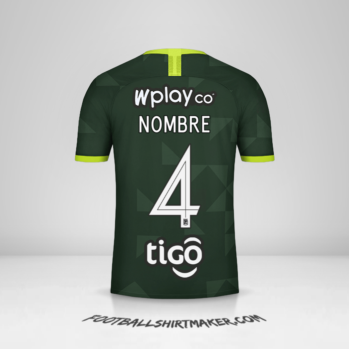 Jersey Atletico Nacional 2020 Visita -  nombre - 4
