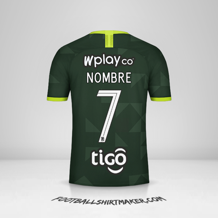 Camiseta Atletico Nacional 2020 Visita -  nombre - 7