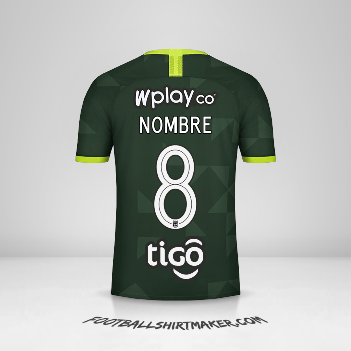 Camiseta Atletico Nacional 2020 Visita -  nombre - 8
