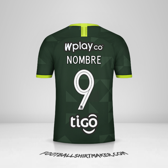 Jersey Atletico Nacional 2020 Visita -  nombre - 9