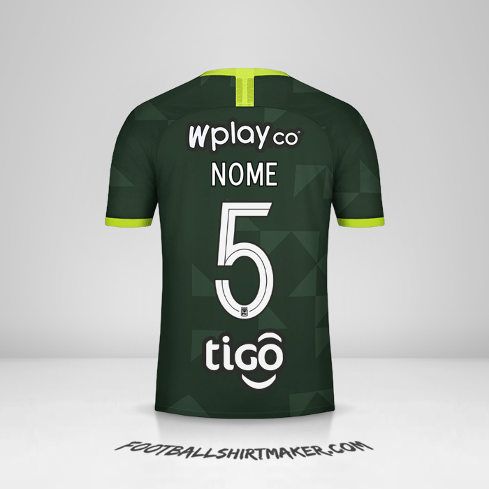 Camisa Atletico Nacional 2020 Alternativa -  nome - 5
