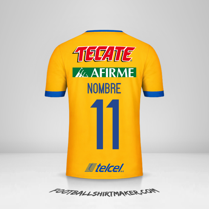 Jersey Tigres UANL 2017/18 -  nombre - 11