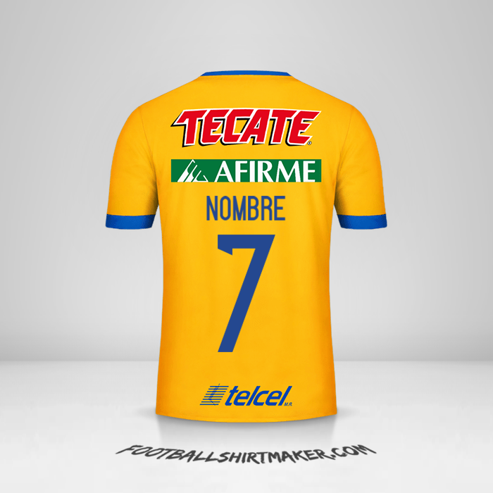 Jersey Tigres UANL 2017/18 -  nombre - 7