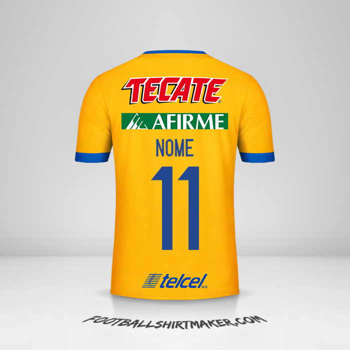 Camisa Tigres UANL 2017/18 -  nome - 11