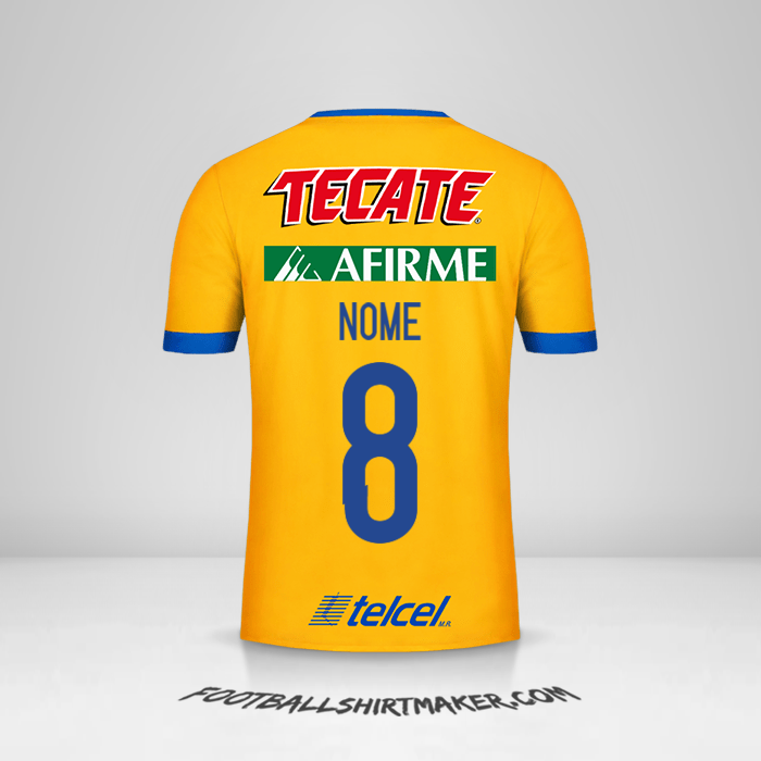 Camisa Tigres UANL 2017/18 -  nome - 8