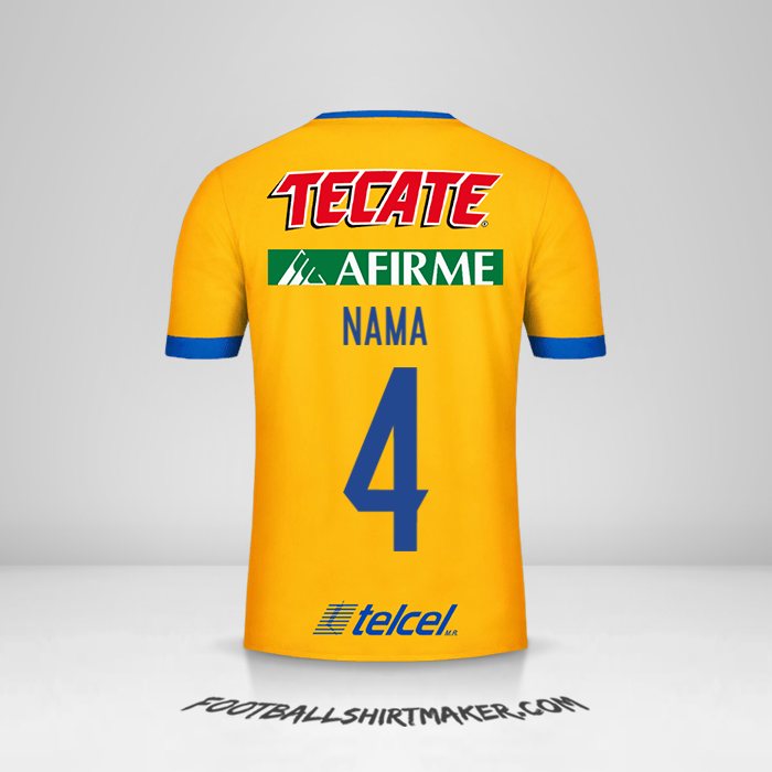 Jersey Tigres UANL 2017/18 -  nama - 4