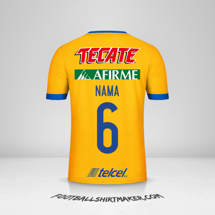 Jersey Tigres UANL 2017/18 -  nama - 6