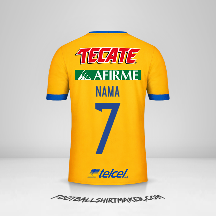 Jersey Tigres UANL 2017/18 -  nama - 7