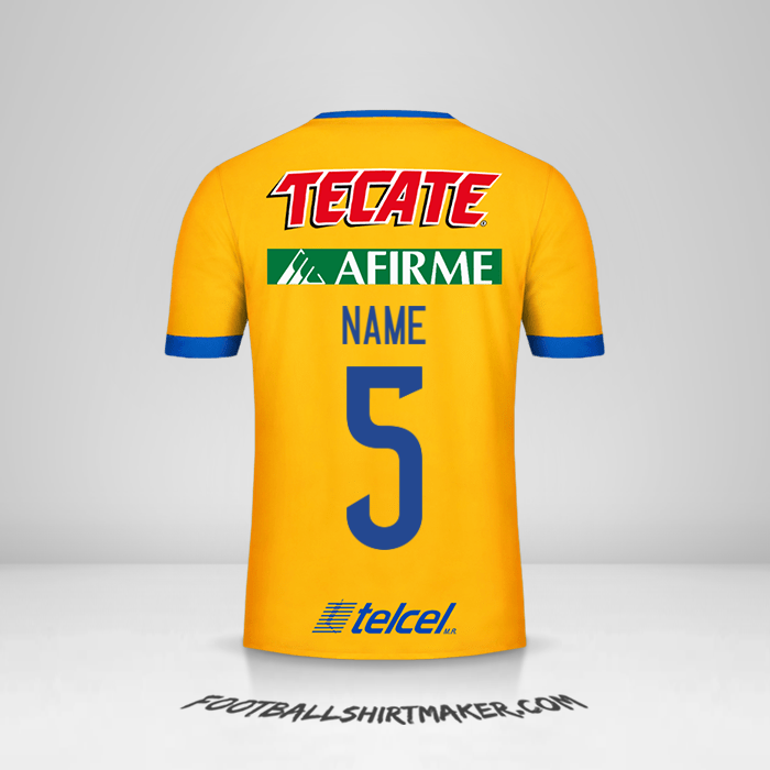 Trikot Tigres UANL 2017/18 -  name - 5