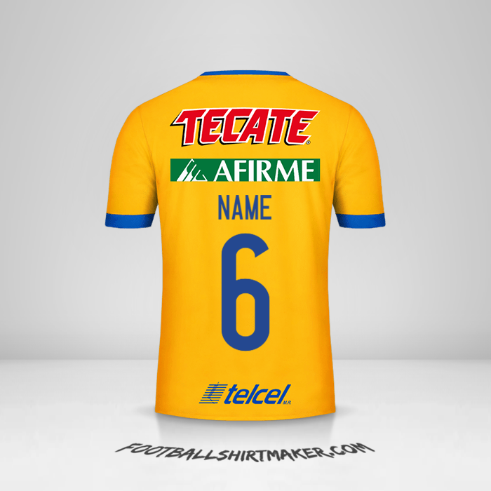 Trikot Tigres UANL 2017/18 -  name - 6