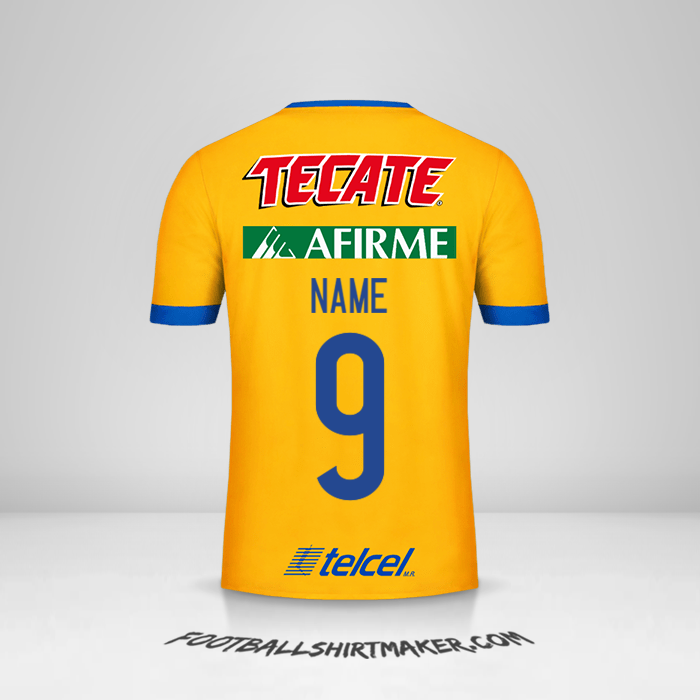 Jersey Tigres UANL 2017/18 -  name - 9