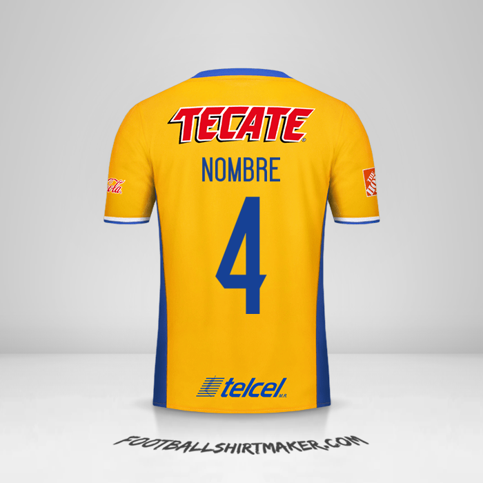 Jersey Tigres UANL 2016/17 -  nombre - 4