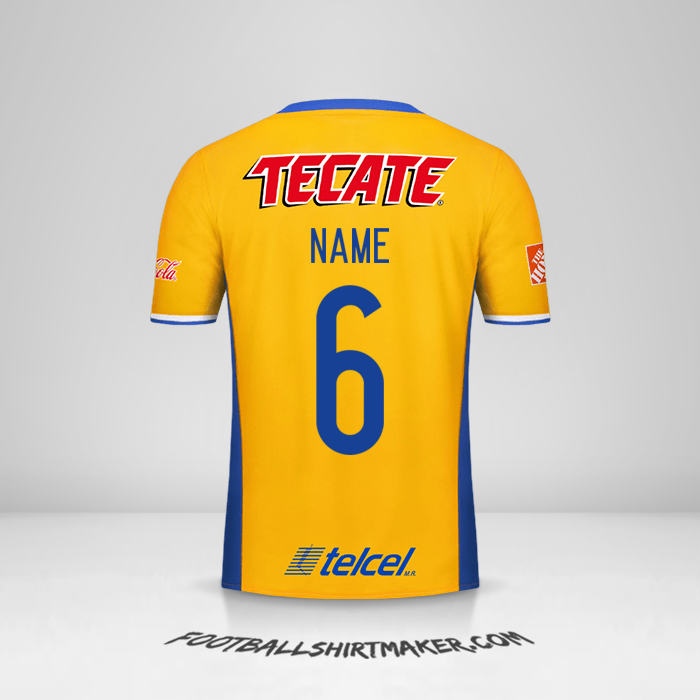 Jersey Tigres UANL 2016/17 -  name - 6