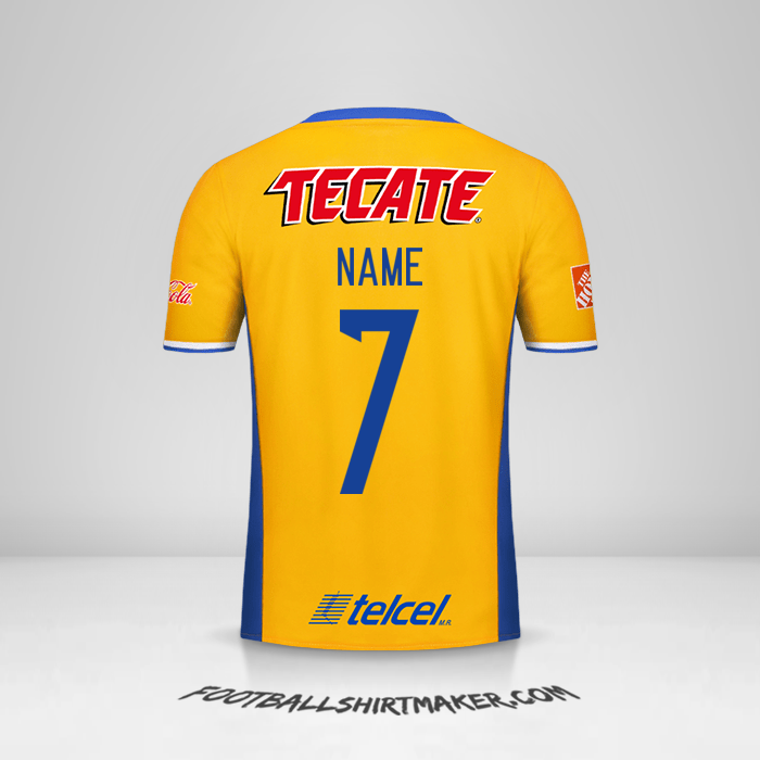 Trikot Tigres UANL 2016/17 -  name - 7