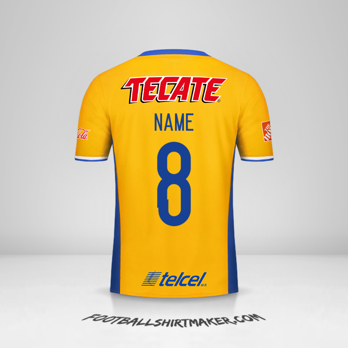 Trikot Tigres UANL 2016/17 -  name - 8