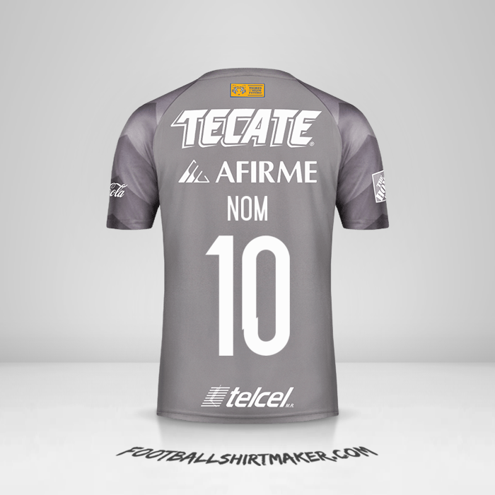 Maillot Tigres UANL 2018 Troisième -  nom - 10