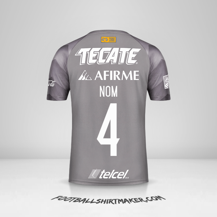 Maillot Tigres UANL 2018 Troisième -  nom - 4