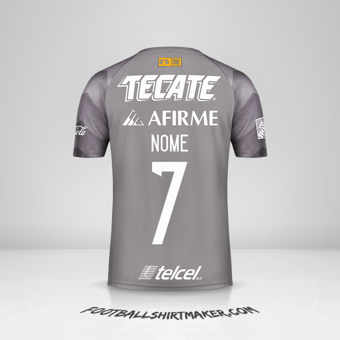 Camisola Tigres UANL 2018 Terceira -  nome - 7