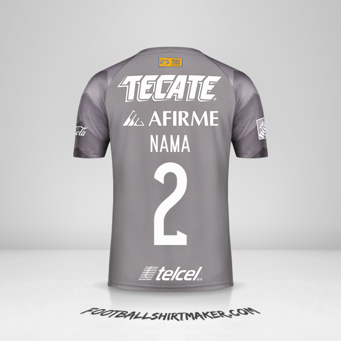 Jersey Tigres UANL 2018 Ketiga -  nama - 2