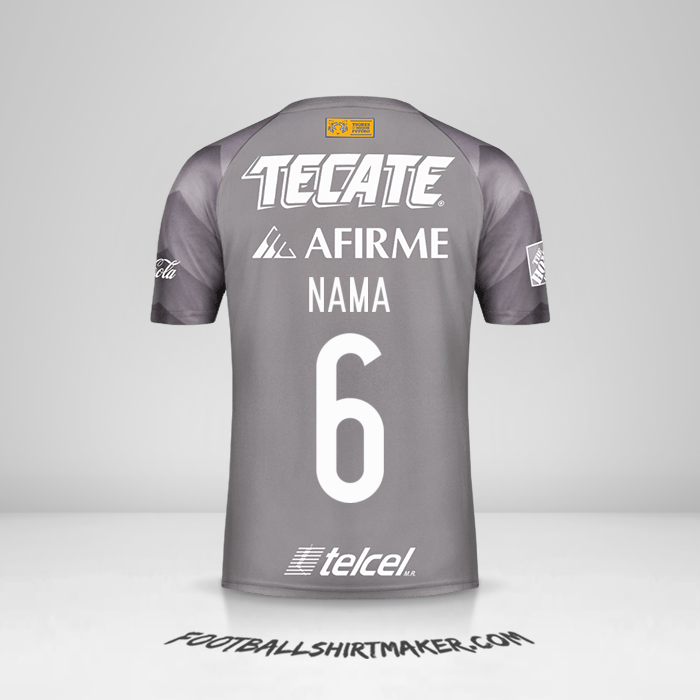 Jersey Tigres UANL 2018 Ketiga -  nama - 6