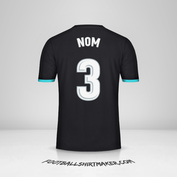 Maillot Real Madrid CF 2017/18 Extérieur -  nom - 3