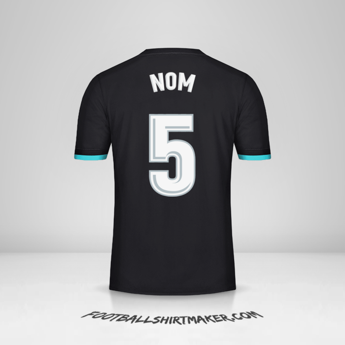 Maillot Real Madrid CF 2017/18 Extérieur -  nom - 5