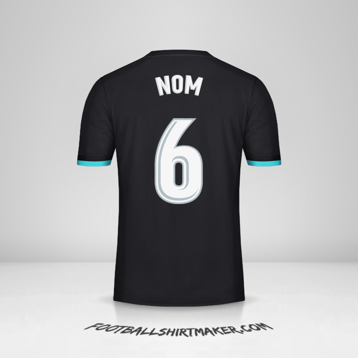 Maillot Real Madrid CF 2017/18 Extérieur -  nom - 6
