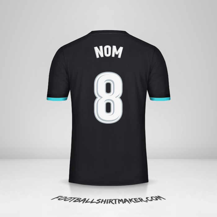 Maillot Real Madrid CF 2017/18 Extérieur -  nom - 8
