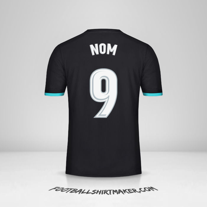 Maillot Real Madrid CF 2017/18 Extérieur -  nom - 9