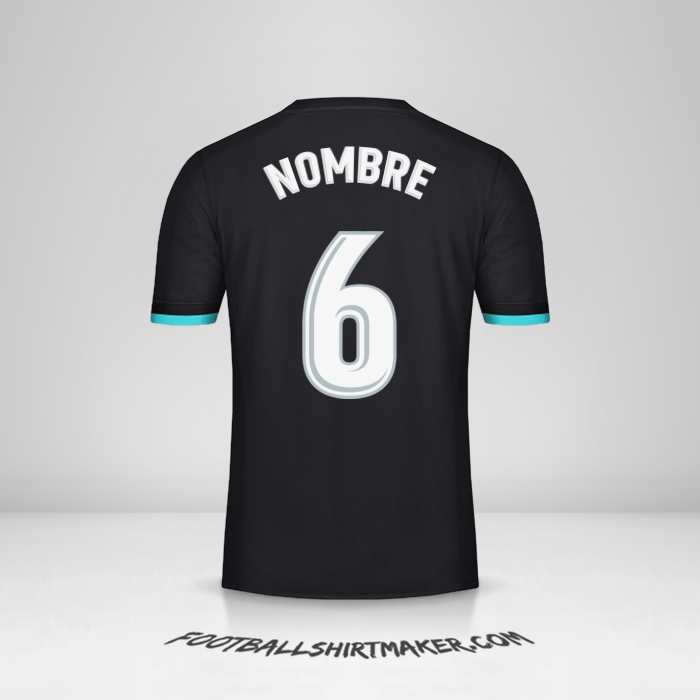 Camiseta Real Madrid CF 2017/18 Visita -  nombre - 6