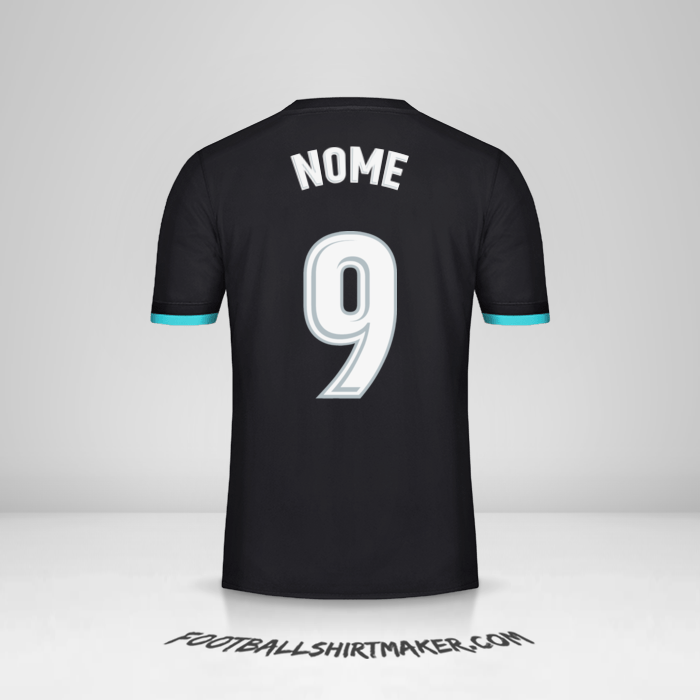 Maglia Real Madrid CF 2017/18 Seconda -  nome - 9